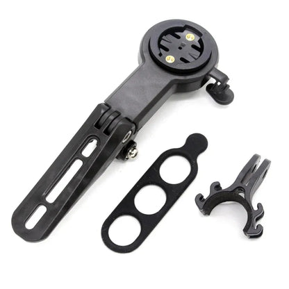 Support vélo 4-en-1 compatible Garmin, Cateye, Bryton – Compteur, sonnette, éclairage, GoPro