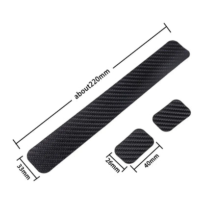 Protecteur de cadre autocollant vélo – PVC carbone 220 mm