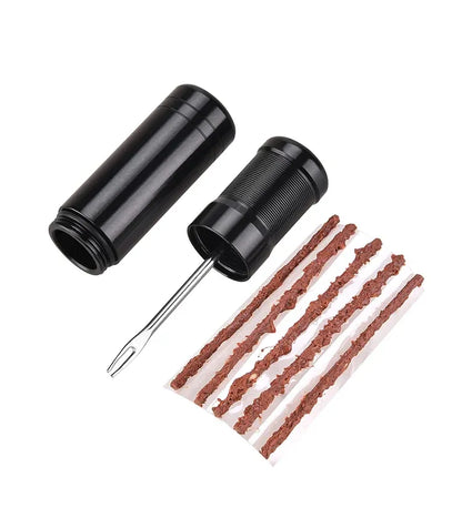 Kit de réparation crevaison tubeless vélo – Outil d’insertion + 5 mèches