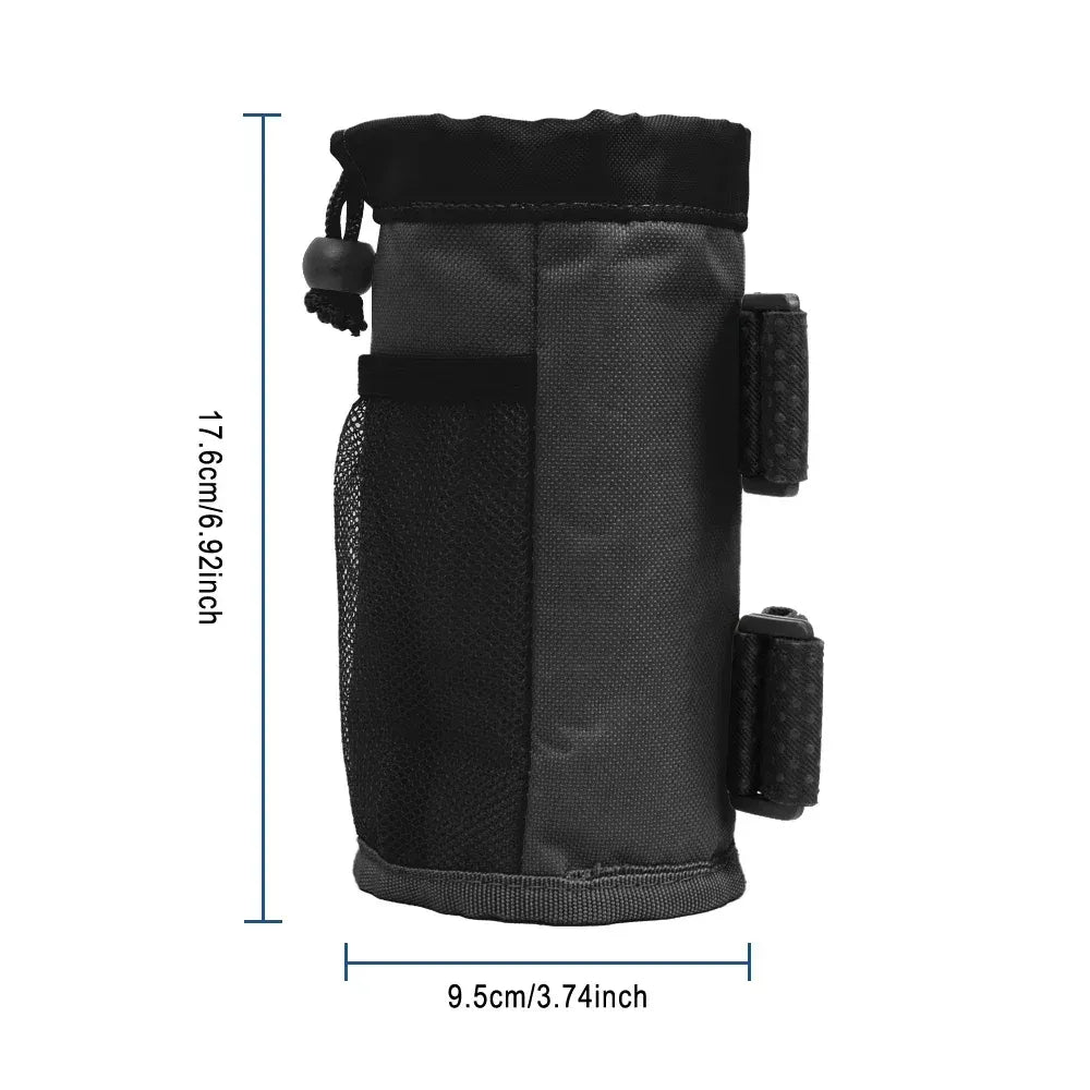 Porte-bidon / Pochette de guidon universelle – Vélo et Trottinette (isolée – 18 × 10 cm)