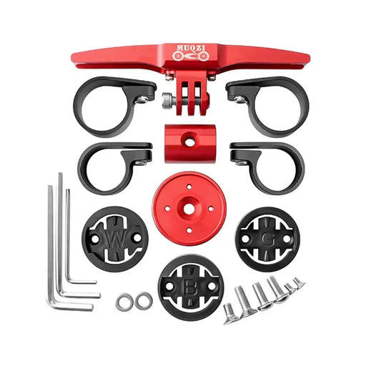Support prolongateur multi-compatibilité – Compteurs vélo et caméras sport (Garmin, Wahoo, Bryton, GoPro)