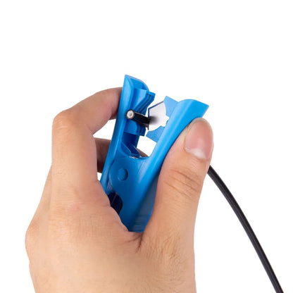 Outil d’insertion et de coupe pour durites de freins hydrauliques vélo – Aluminium