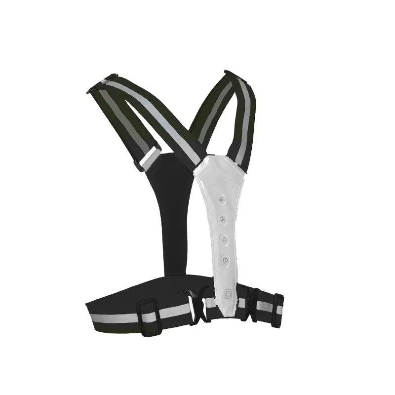 Gilet de sécurité LED haute visibilité – 360° gris réfléchissant