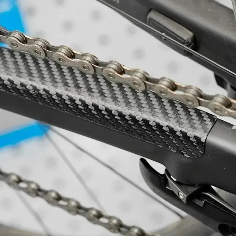 Protecteur de cadre autocollant vélo – PVC carbone 220 mm