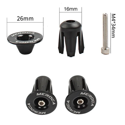 Bouchons de cintre vélo – 22 à 24 mm – Vis M4 – Multicolore