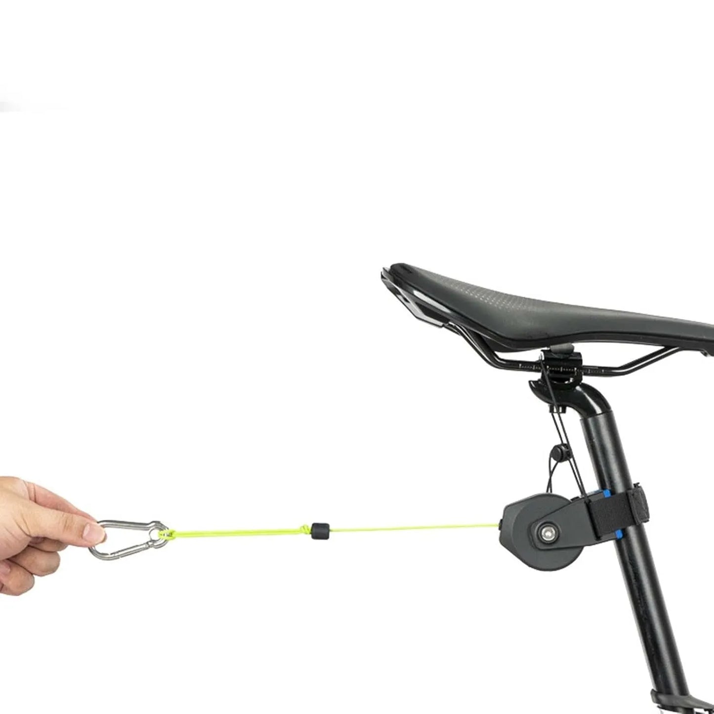 Système de traction vélo compact – Corde extensible 2,3 m à ressort interne