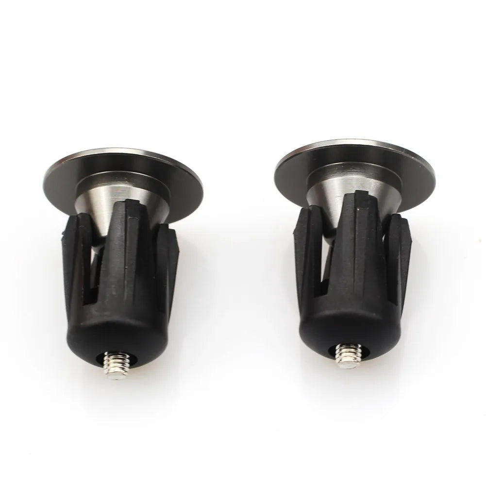 Bouchons de cintre vélo – 22 à 24 mm – Vis M4 – Gris