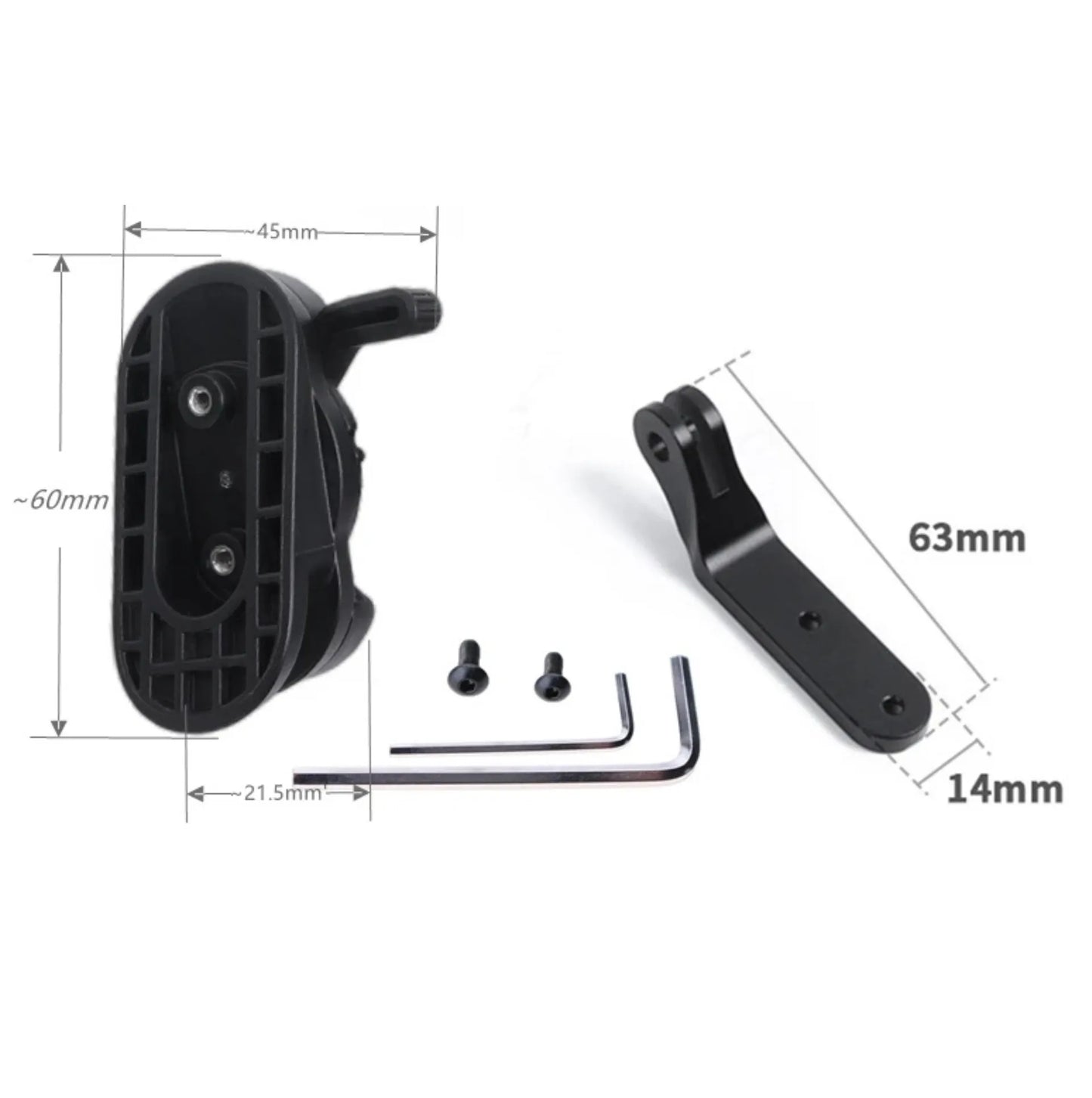 Pack supports sous selle sécurisé avec rallonge optimisée pour Garmin Varia RCT715