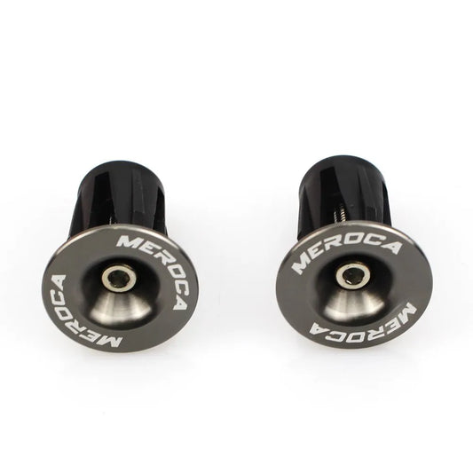 Bouchons de cintre vélo – 22 à 24 mm – Vis M4 – Gris