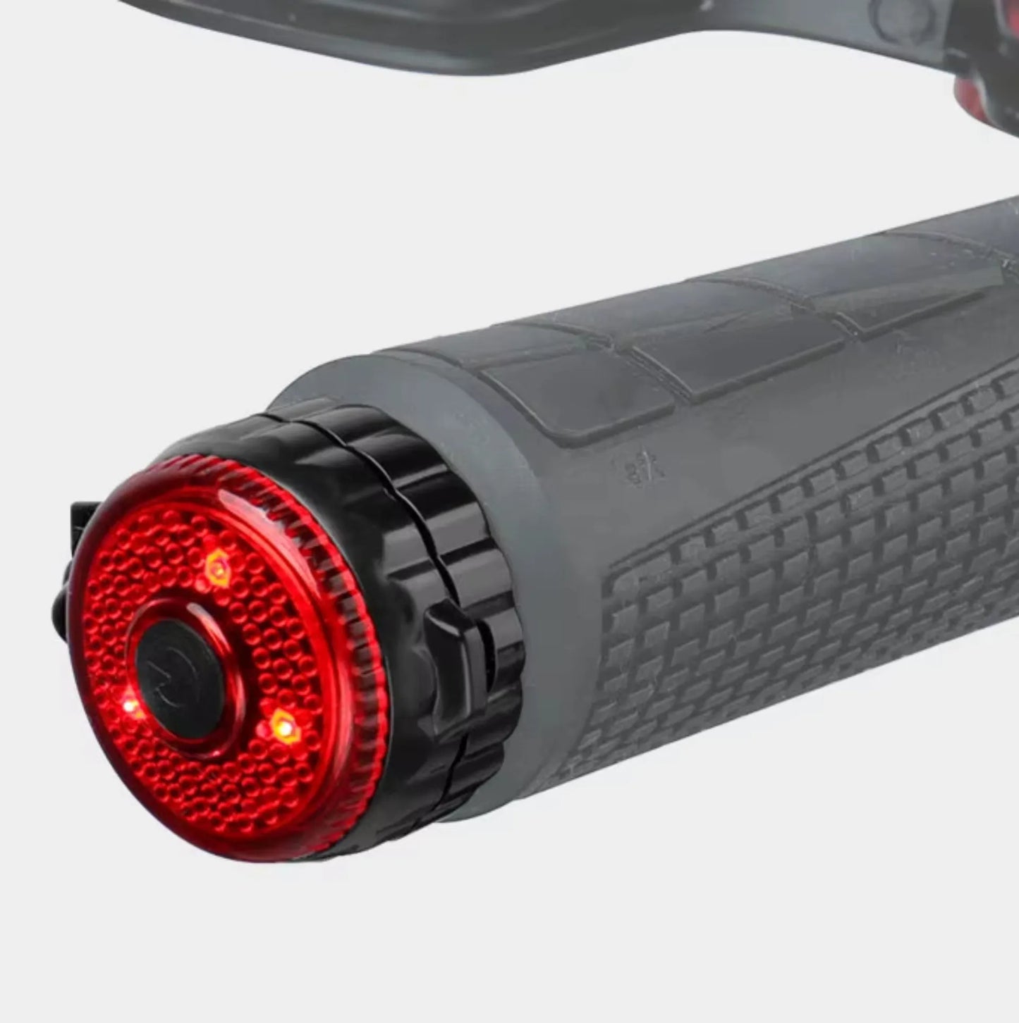 Lot de 2 embouts de cintre vélo avec rétroviseur + avertisseur lumineux – Convex et LED intégrée