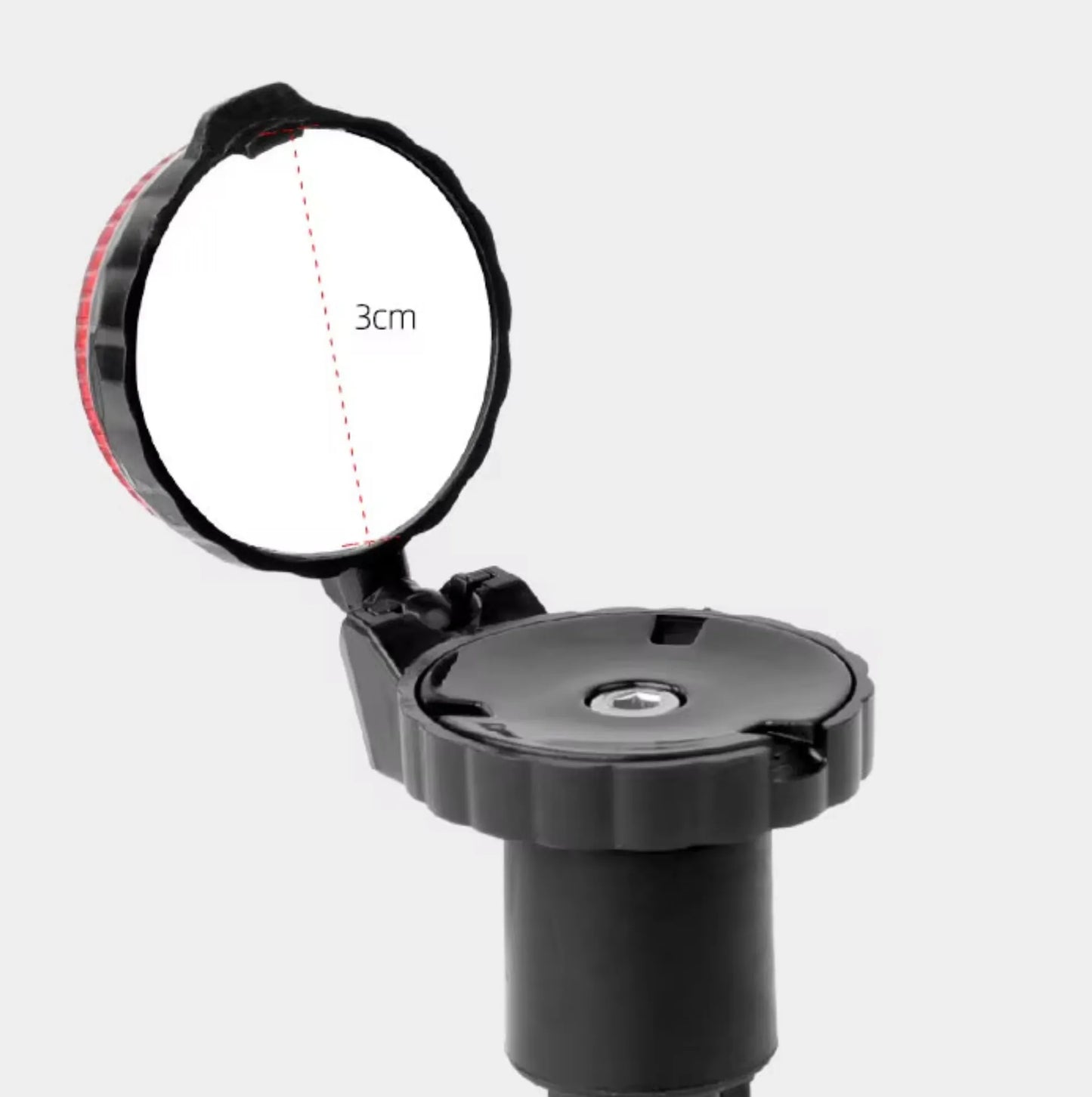 Lot de 2 embouts de cintre vélo avec rétroviseur + avertisseur lumineux – Convex et LED intégrée