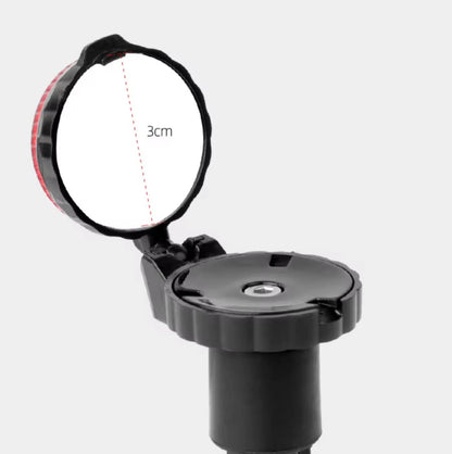 Lot de 2 embouts de cintre vélo avec rétroviseur + avertisseur lumineux – Convex et LED intégrée