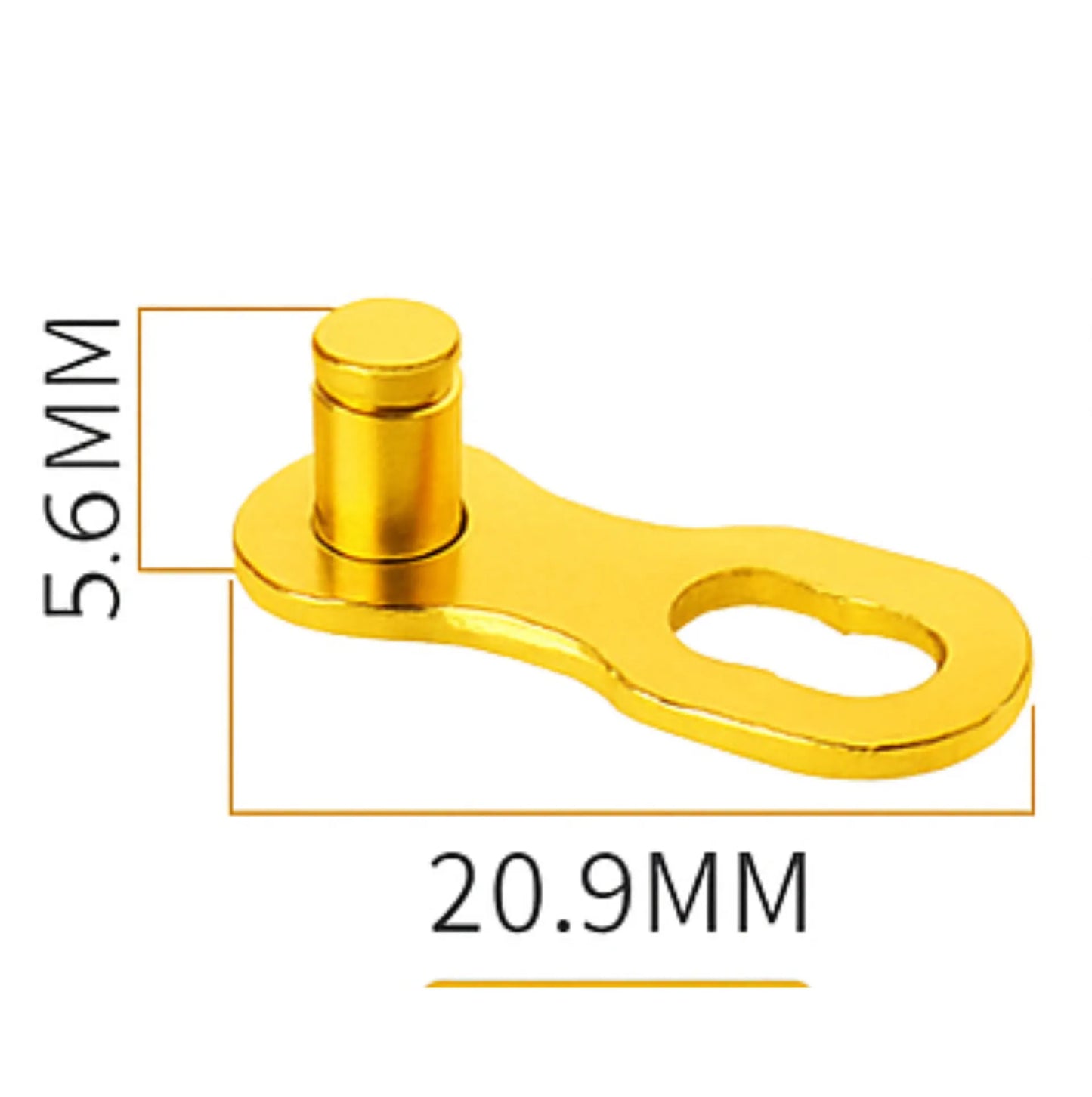 Lot de 2 attaches rapides chaîne vélo 12 vitesses – Magic Link Connector doré