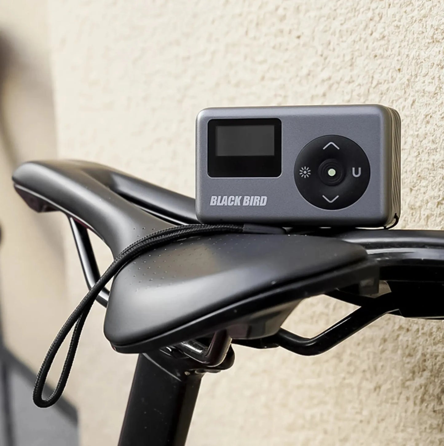 Pompe électrique/Mini compresseur vélo Black Bird 120 PSI Presta/Schrader - Affichage digital - Indicateur Bars/PSI - 126g