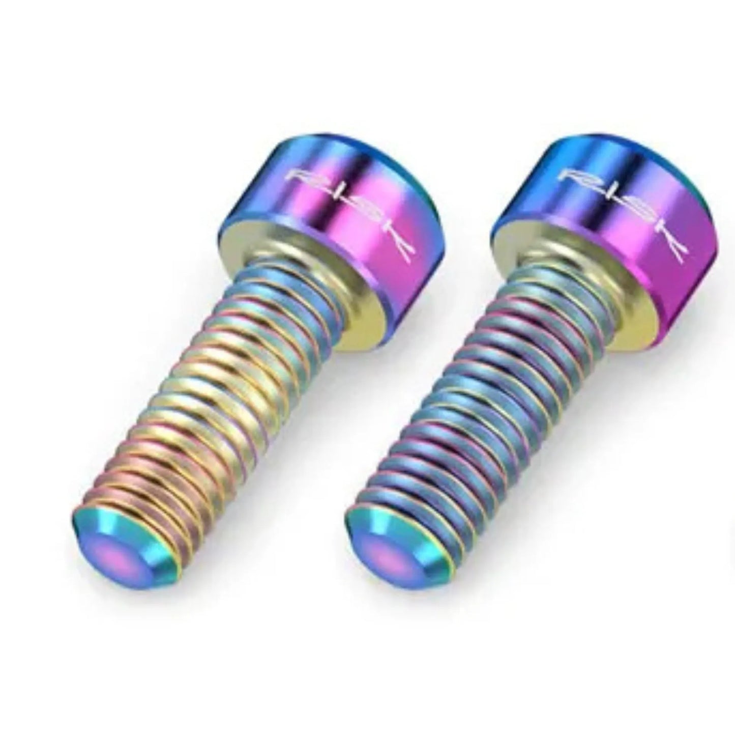 Lot de 2 vis de serrage pour manivelle Route, Gravel, VTT – Titane TC4 Gr5 M6×18