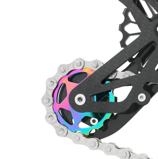 Galet de dérailleur vélo – aluminium 7075 + vis titane – Riderace