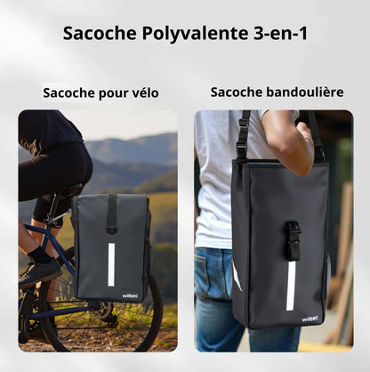Sacoche porte-bagages 16 L Wiltec – Étanche, compacte et facile à transporter
