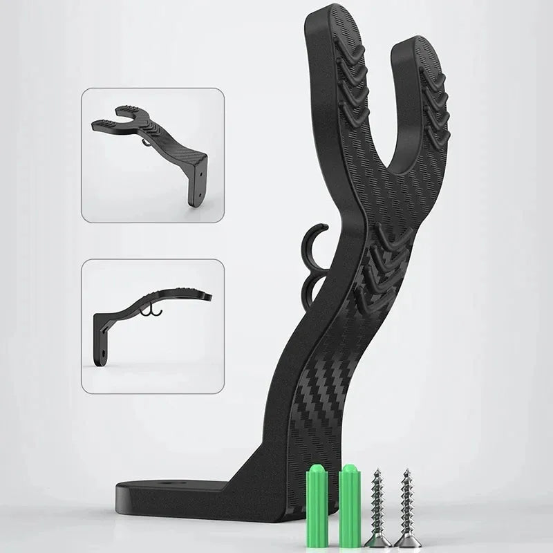 Support mural pour casque de vélo – Crochet ABS haute résistance avec rangement clés