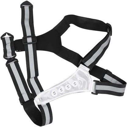 Gilet de sécurité LED haute visibilité – 360° gris réfléchissant