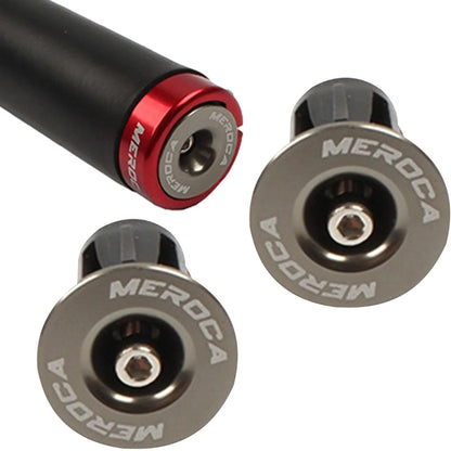 Bouchons de cintre vélo – 22 à 24 mm – Vis M4 – Gris