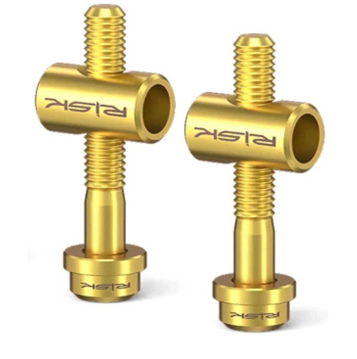 Kit 2 vis de fixation tige de selle RISK – Titane M5×30 ou M5×40