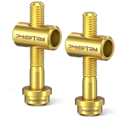 Kit 2 vis de fixation tige de selle RISK – Titane M5×30 ou M5×40