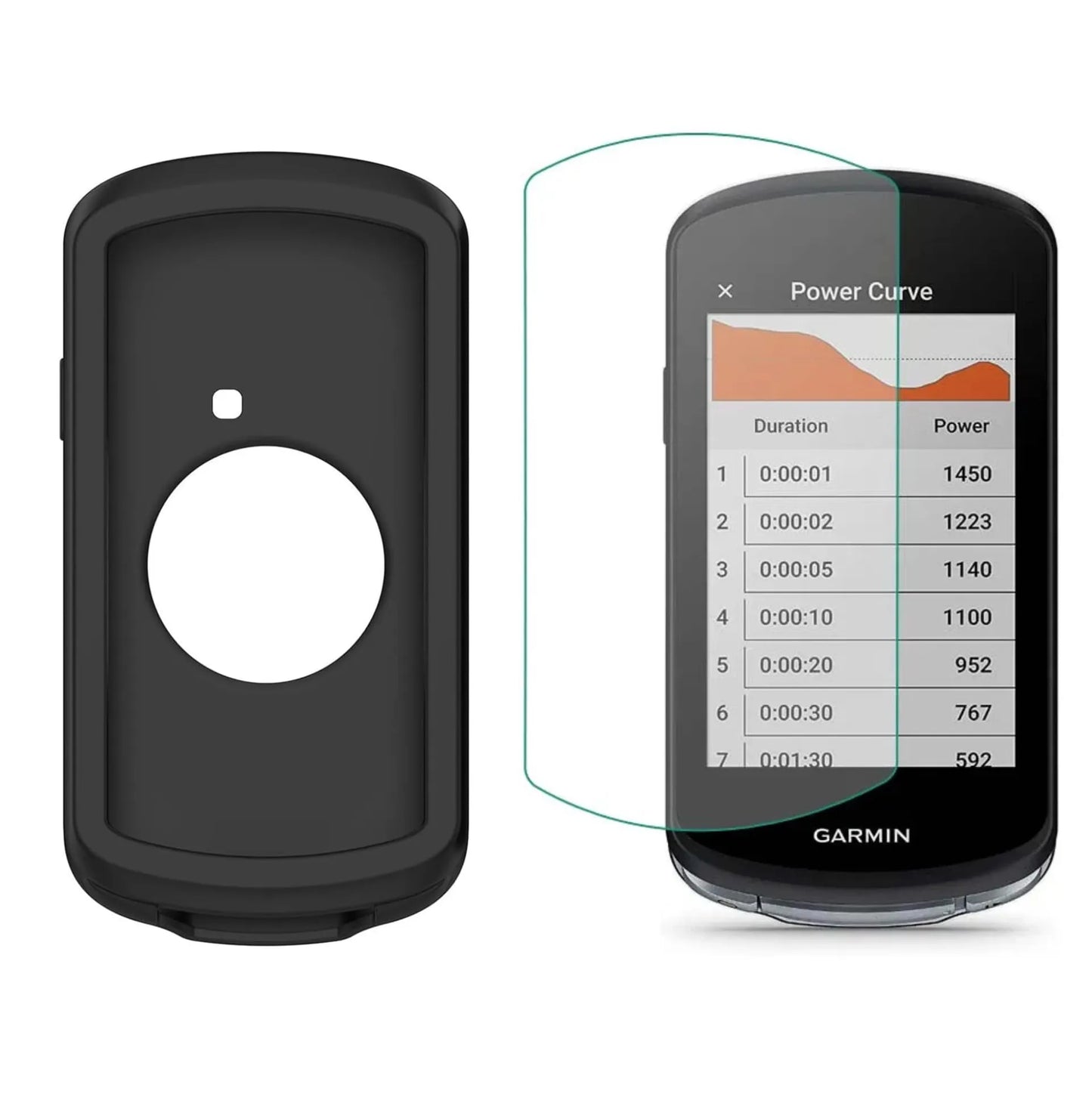 Pack de protection pour Garmin Edge 1040 – Housse silicone et verre trempé