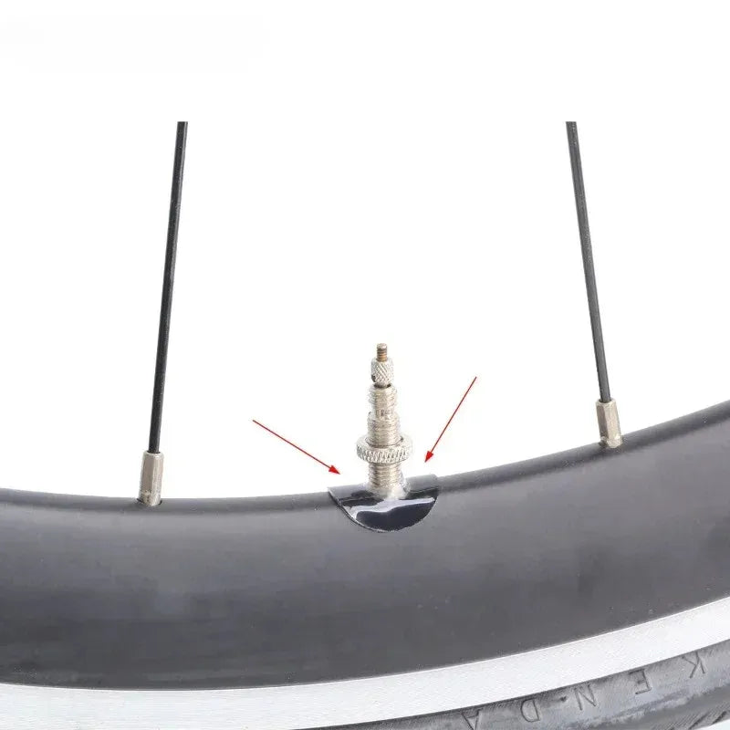 Lot de 2 autocollants de valve Presta transparents – Protection anti-frottement pour jante vélo