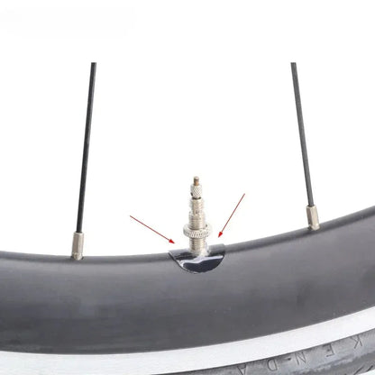 Lot de 2 autocollants de valve Presta transparents – Protection anti-frottement pour jante vélo