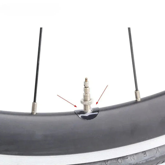 Lot de 2 autocollants de valve Presta transparents – Protection anti-frottement pour jante vélo