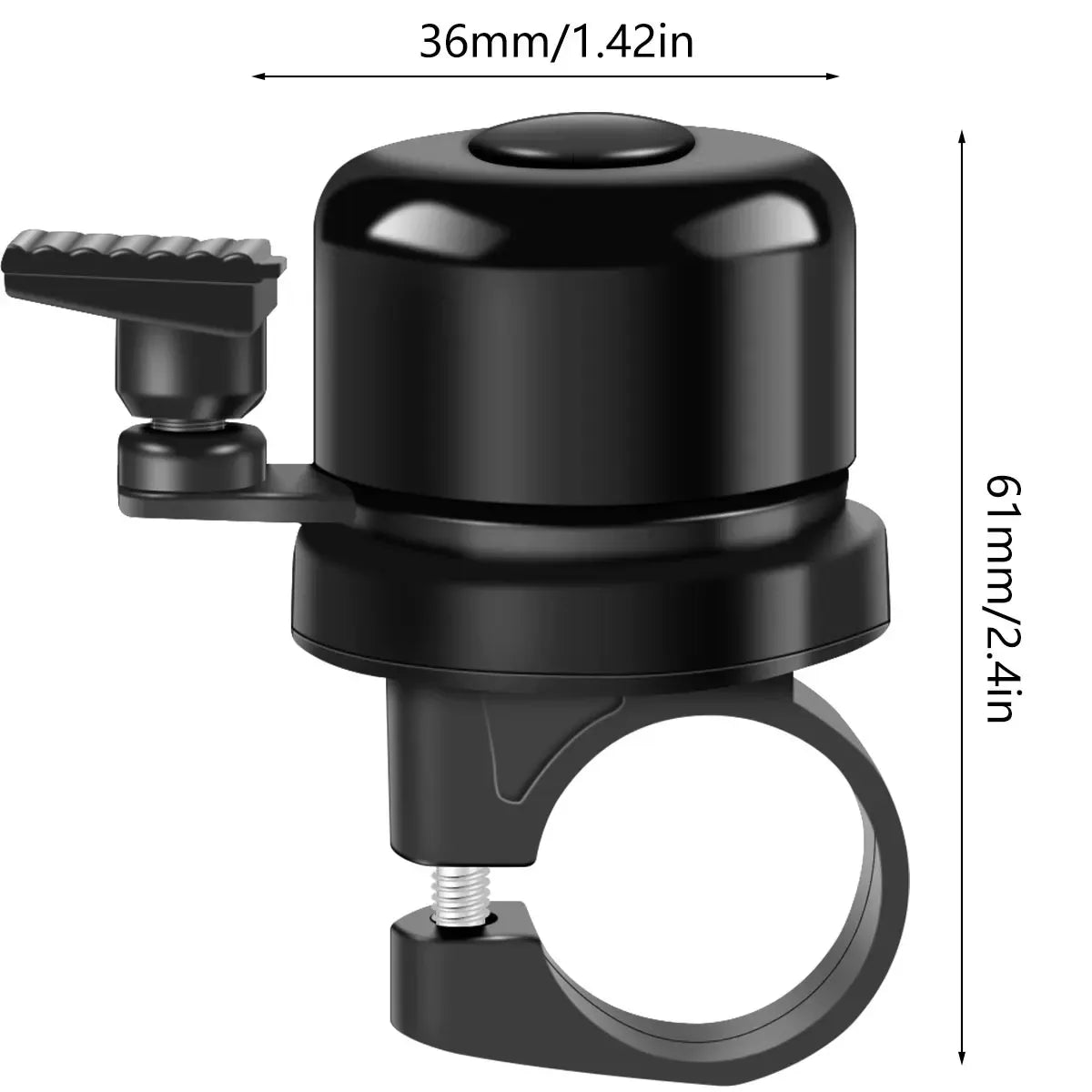 Sonnette de vélo avec support AirTag caché – Ø 22 à 25 mm