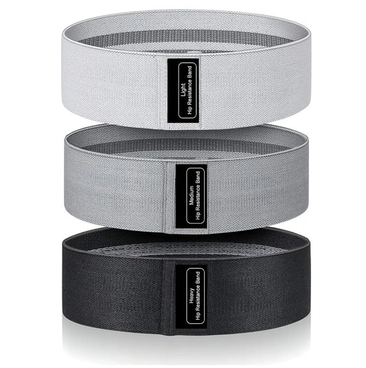 Pack de 3 Bandes de Résistance – Light / Medium / Heavy – Entraînement Fessiers, Jambes et Cuisses