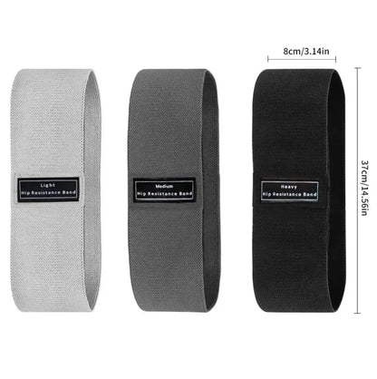 Pack de 3 Bandes de Résistance – Light / Medium / Heavy – Entraînement Fessiers, Jambes et Cuisses