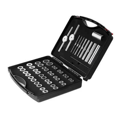 Kit d’installation et d'extraction de roulements de moyeu vélo – 20 paires de blocs + 8 tubes de guidage