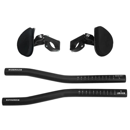 Barres aérodynamiques Triathlon Riderace – Repose-bras TT pour vélo route/VTT – Alliage d'aluminium – 25,4 à 31,8 mm