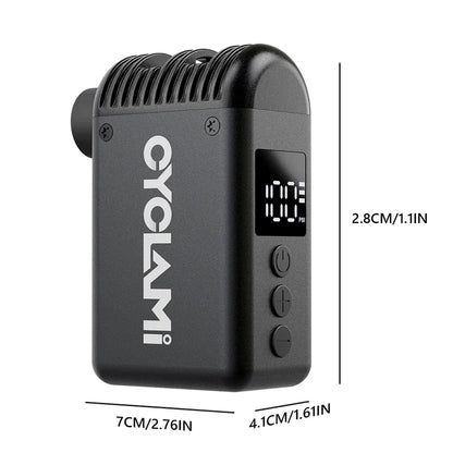 Mini Pompe Électrique Cyclami X1 – Ultra Compacte, 120 PSI, Recharge Rapide - 110g