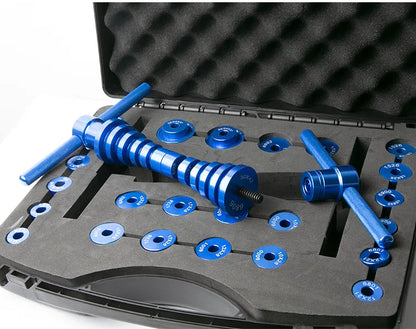 Kit Professionnel d’Installation et d’Extraction de Roulements pour Vélo avec boîte - Compatible Moyeu de Roue
