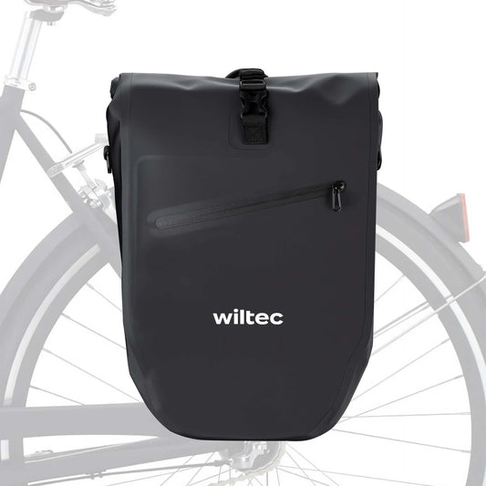 Sacoche vélo pour porte-bagage 28 L Wiltec – Étanche, spacieuse et prête à affronter tous vos trajets