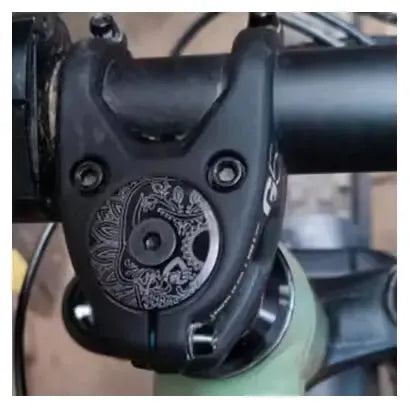 Bouchon de potence en alliage d'aluminium ultra-léger - Noir à motifs