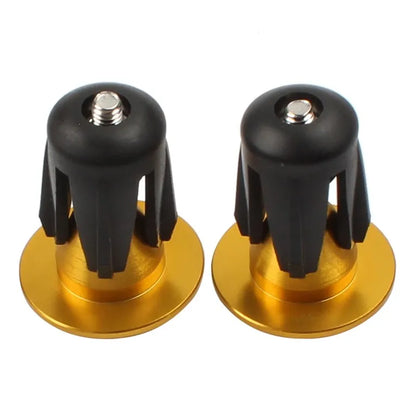 Bouchons de cintre vélo - Alliage AL6061 - 22 à 24 mm - Vis M4 - Doré- 19 g/paire