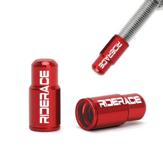 Bouchons de valve Presta RIDERACE – Aluminium anodisé – Lot de 2 pièces