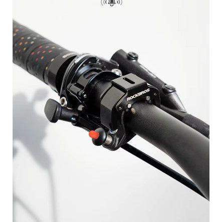 Mini Sonnette de Vélo Noire - Design Compact et Puissant, Fixation Facile pour Guidon