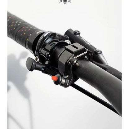 Mini Sonnette de Vélo Noire - Design Compact et Puissant, Fixation Facile pour Guidon
