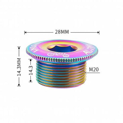 Vis de manivelle en aluminium CNC – Filetage M20