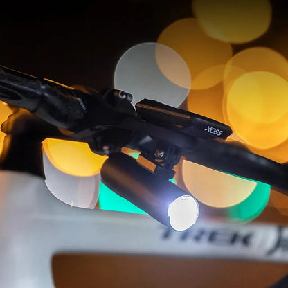 Pack éclairage vélo complet – Phare avant XOSS XL-400 + feu arrière USB + support déporté XL