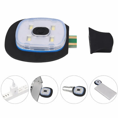 Bonnet unisexe avec lumière LED intégrée amovible - Rechargeable USB (hiver et activités nocturnes)