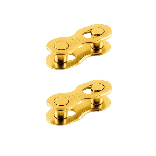 Lot de 2 attaches rapides chaîne vélo 12 vitesses – Magic Link Connector doré