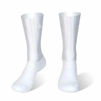 Chaussettes vélo Aero été – Mi-hautes avec grip silicone