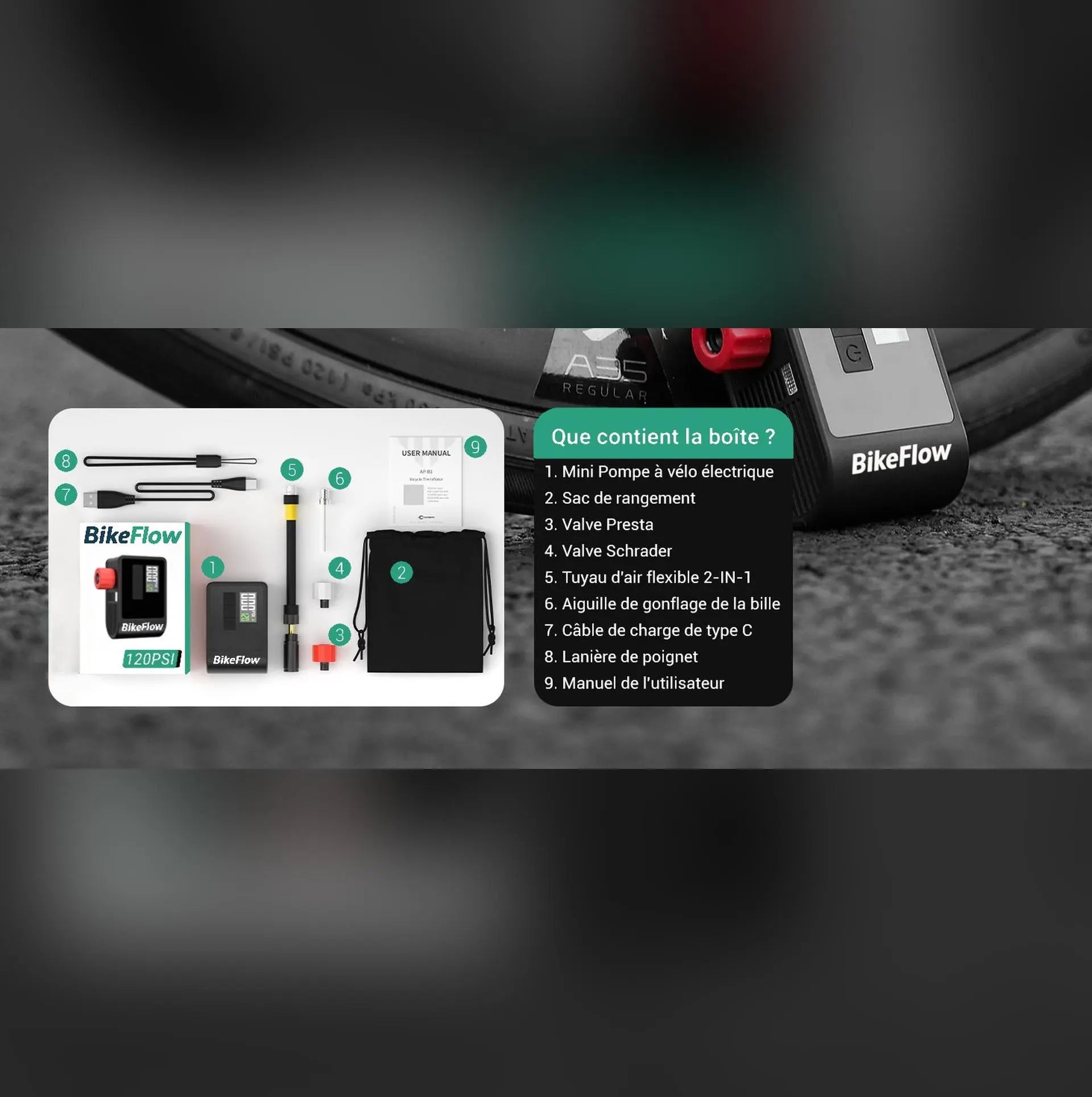 Compresseur Portable Ultra-Compact, Puissant et Intelligent