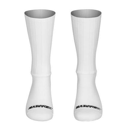 Chaussettes AERO 37/45 – Blanches – Performance et Confort Vélo Route